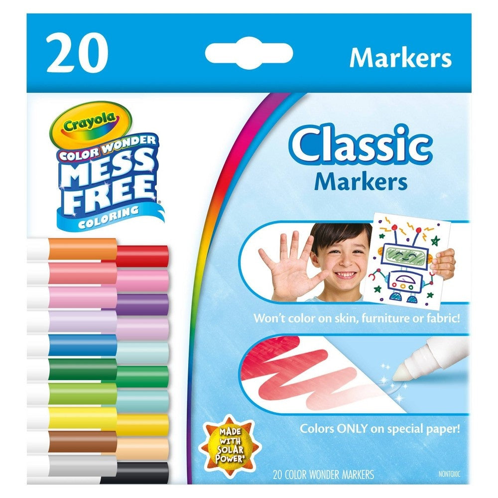 Crayola 20ct Color Wonder Broadline Markers - Bellso